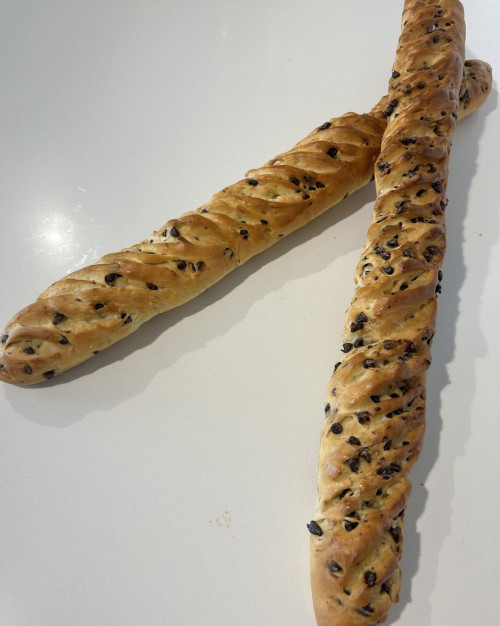 baguette viennoise aux pépites de chocolat