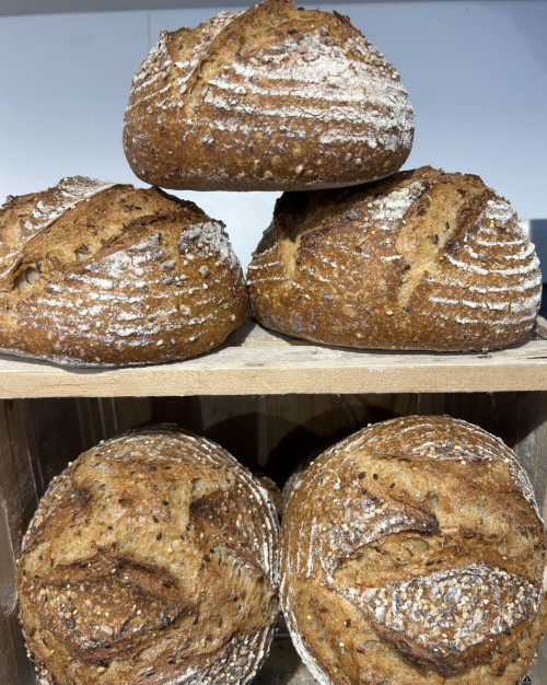 pain de meule céréales rond