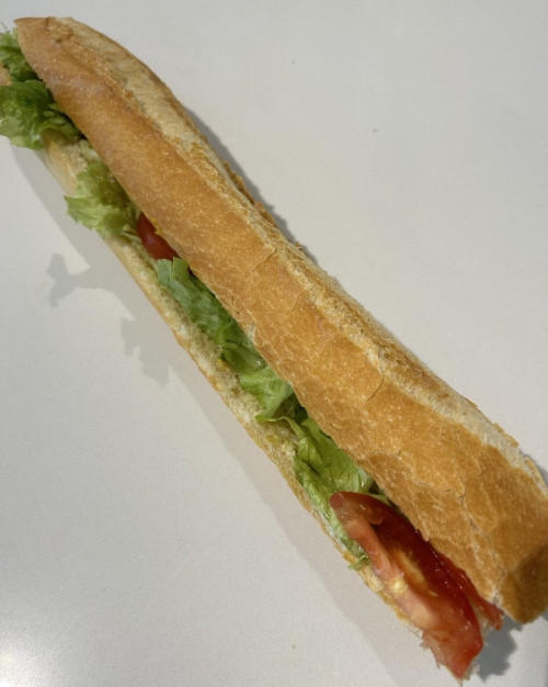 sandwich crabe  mayonnaise Crudités