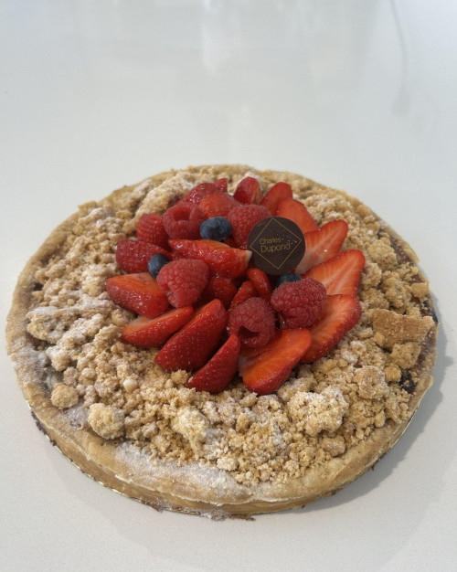tarte rhubarbe crumble fruits rouges 4P